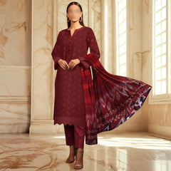 Nisa Fabrics Embroidered Chikankari Premium