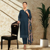 Nisa Fabrics Embroidered Chikankari Premium