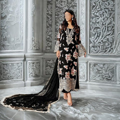 Nisa Fabrics Premium Embroidered Viscose