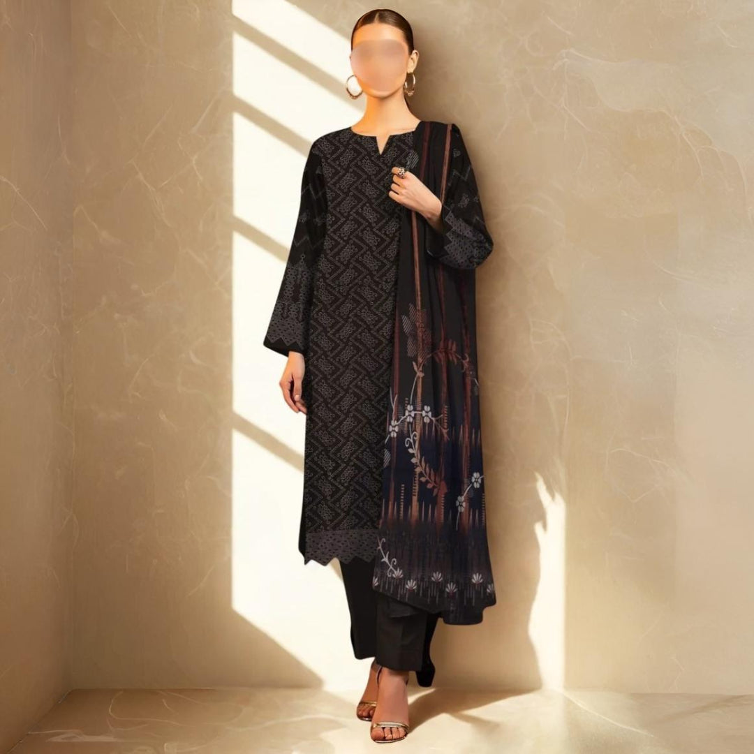 Nisa Fabrics Embroidered Chikankari Premium