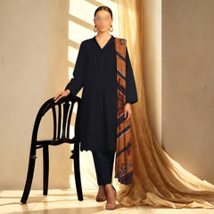 Nisa Fabrics Embroidered Chikankari Premium