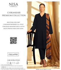 Nisa Fabrics Embroidered Chikankari Premium