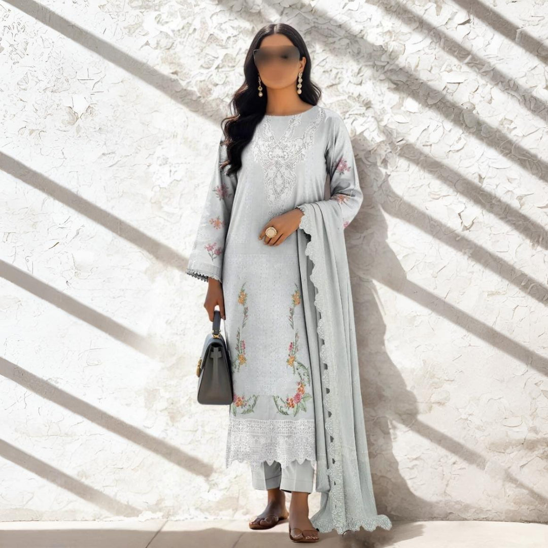 Nisa Fabrics Premium Embroidered Viscose