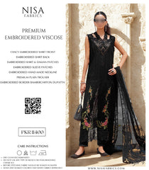 Nisa Fabrics Premium Embroidered Viscose